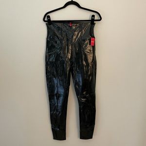 *BRAND NEW* Spank black pleather leggings, sz L